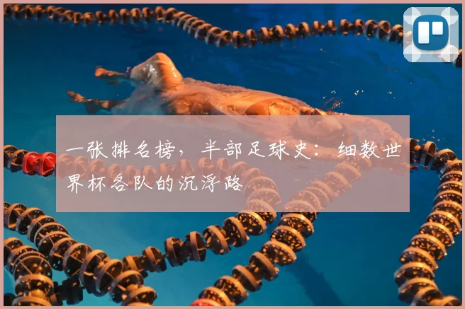 一张排名榜,半部足球史:细数世界杯各队的沉浮路