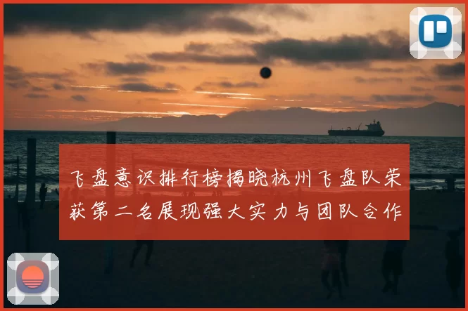 飞盘意识排行榜揭晓杭州飞盘队荣获第二名展现强大实力与团队合作精神
