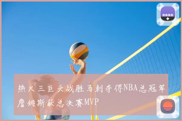 热火三巨头战胜马刺夺得NBA总冠军詹姆斯获总决赛MVP